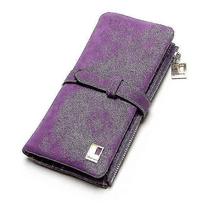Long Design Pu Leather Drawstring Two Fold Wallet