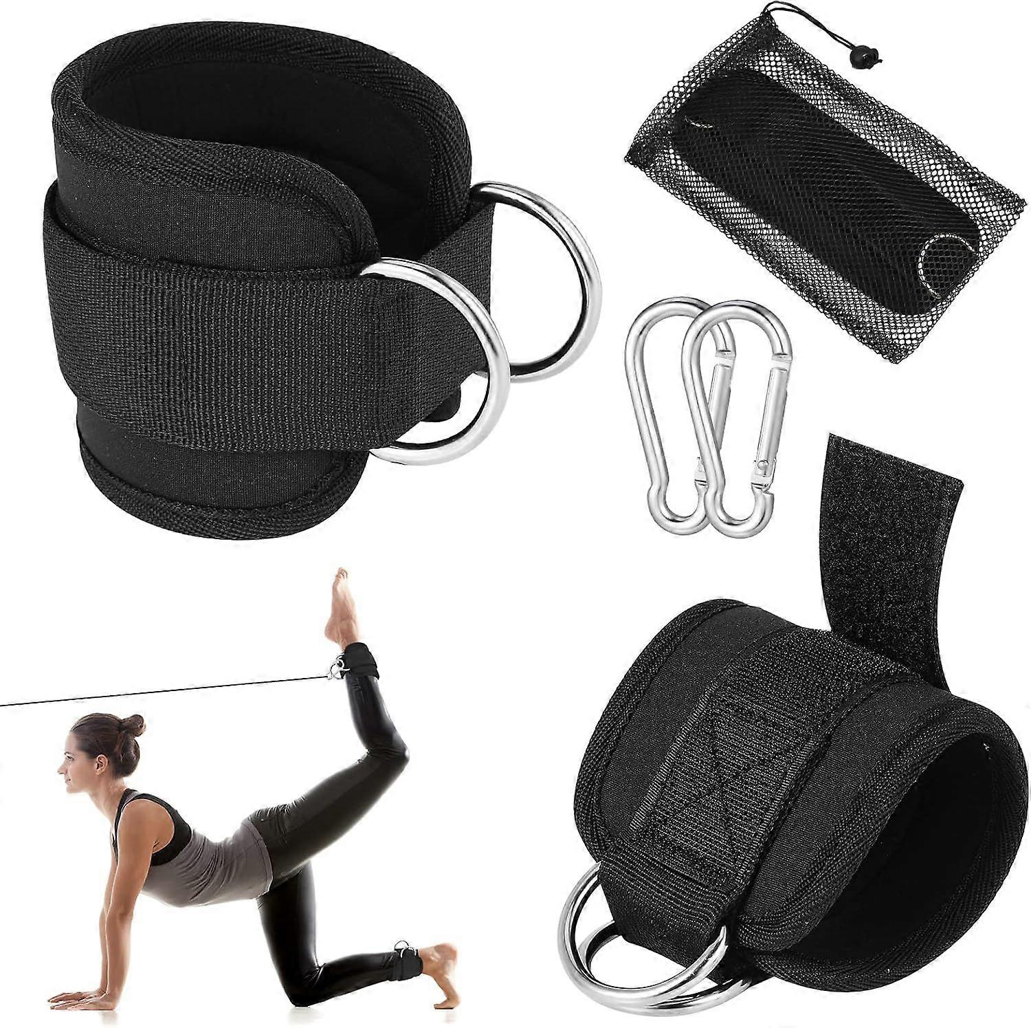 Adjustable Ankle Straps for Cable Machine (2 Pack)