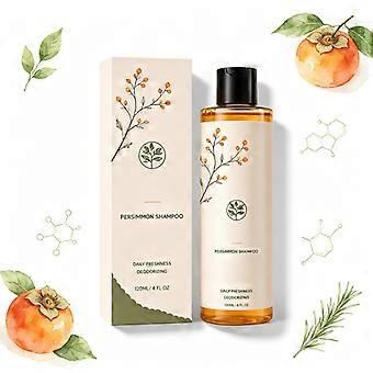Persimmon Odor Care Shampoo 120ml, Daily Freshness Hair Cleanser Designed for Noticeable Scalp Odor Care for Men Women