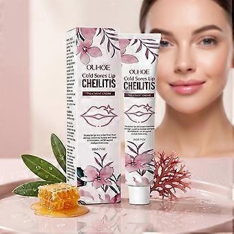 20g Propolis Red Algae Lip Moisturizing Cream, Soothing Lip Treatment, Portable Lip Barrier Care, Long-Lasting Hydration for Dry Rough Lips