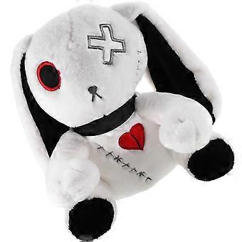 Muñeco de conejito de Halloween de peluche para niños, juguete de conejo blanco de peluche