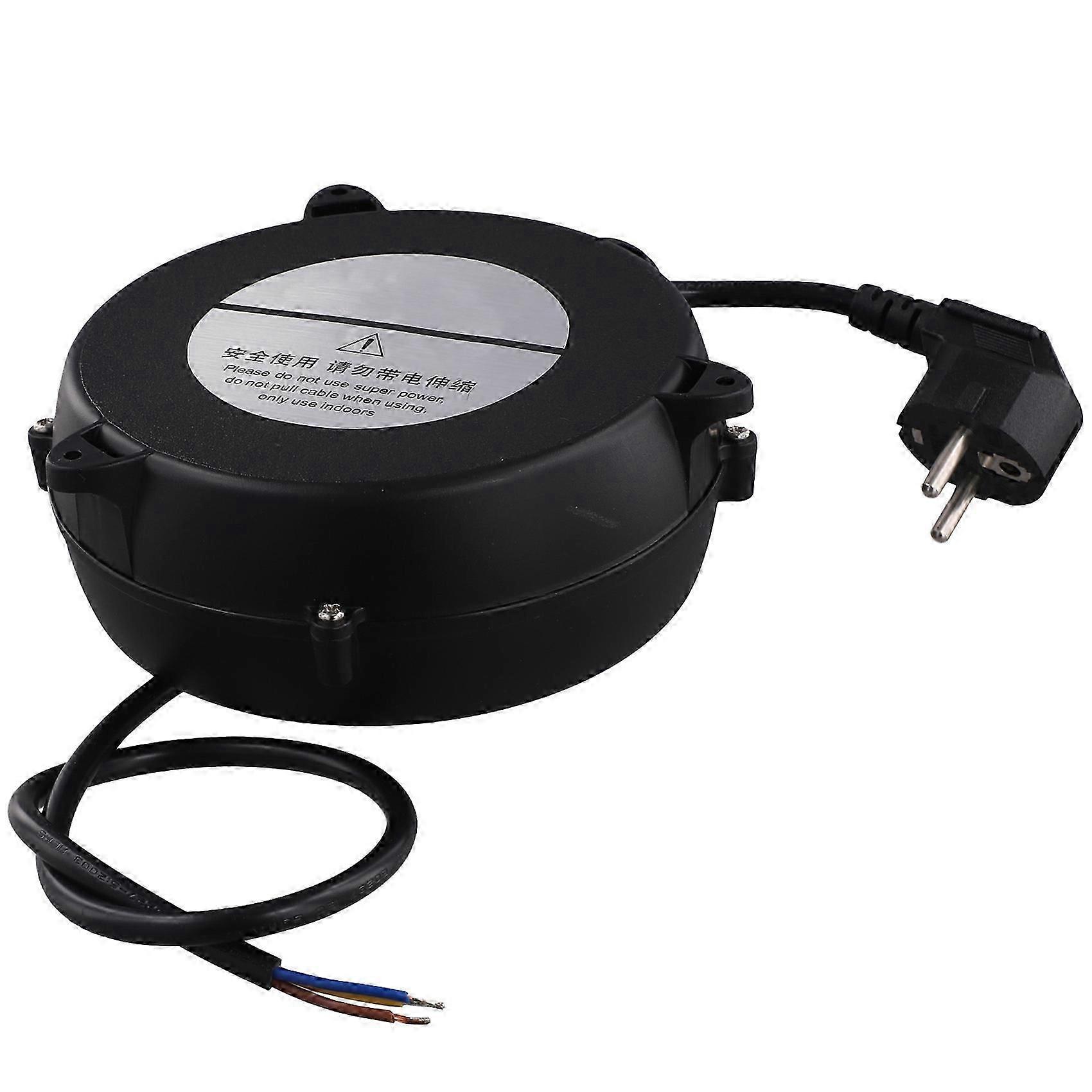 Small Automatic Retractable Wire Winding Device, Retractable Storage Reel, Automatic Winding Reel EU Plug