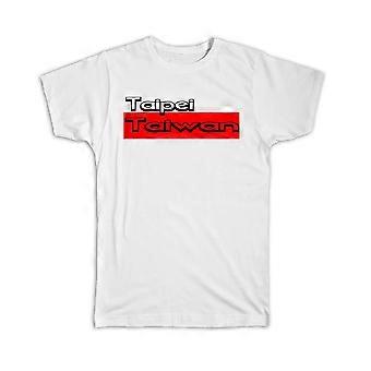 Gift T-Shirt: Taipei Taiwan Rectangle
