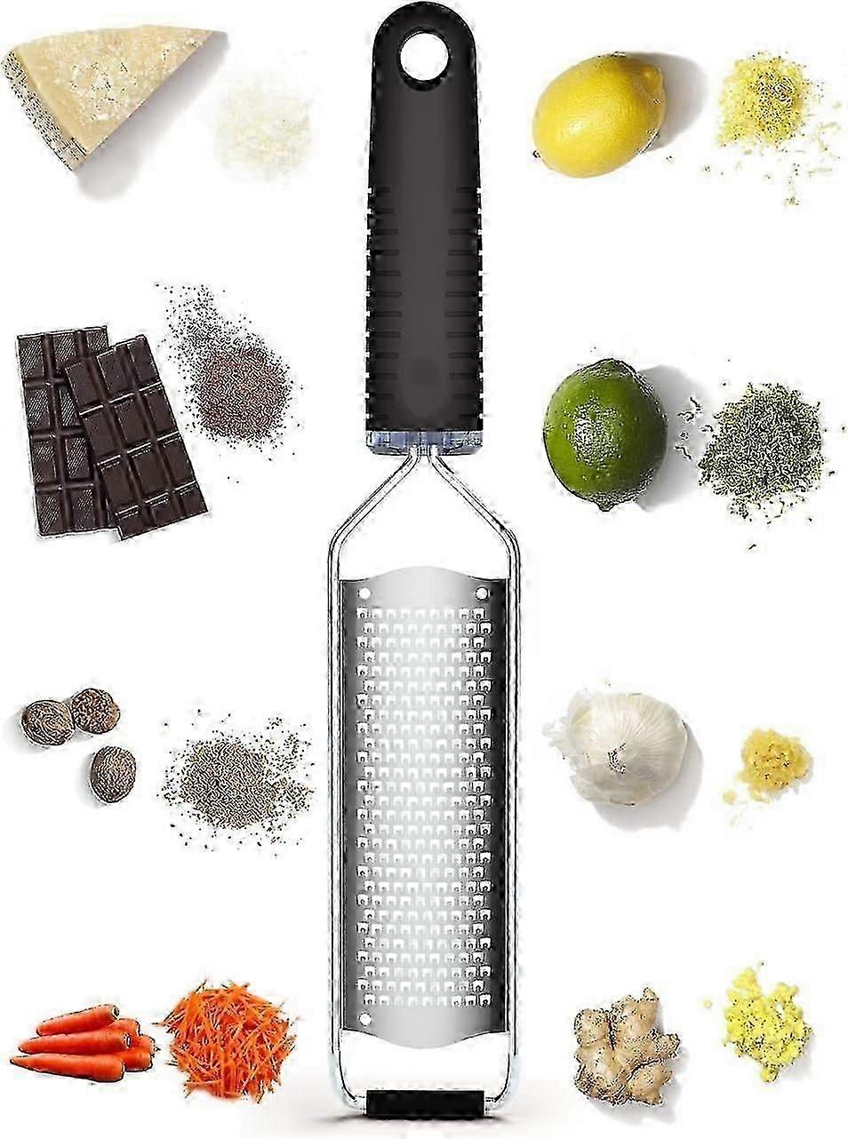 Sharp stainless grater for ginger and chocolate grating