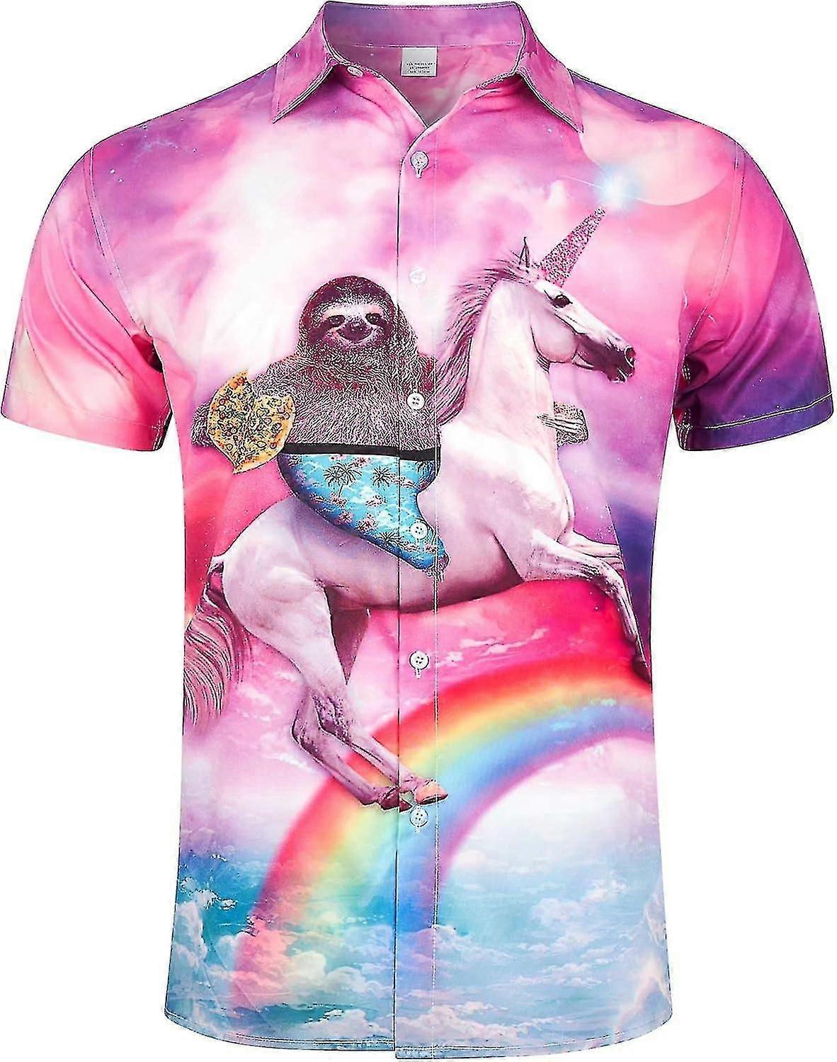 Camicie da uomo Novelty Hawaiian Button Down