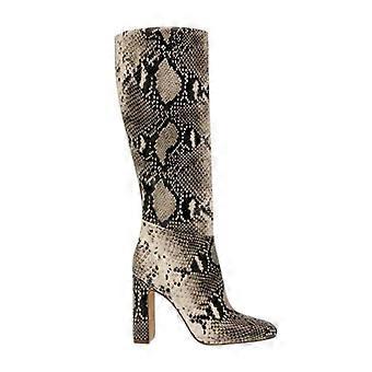 Steve Madden Damen-Kniestiefel aus Schlangenleder