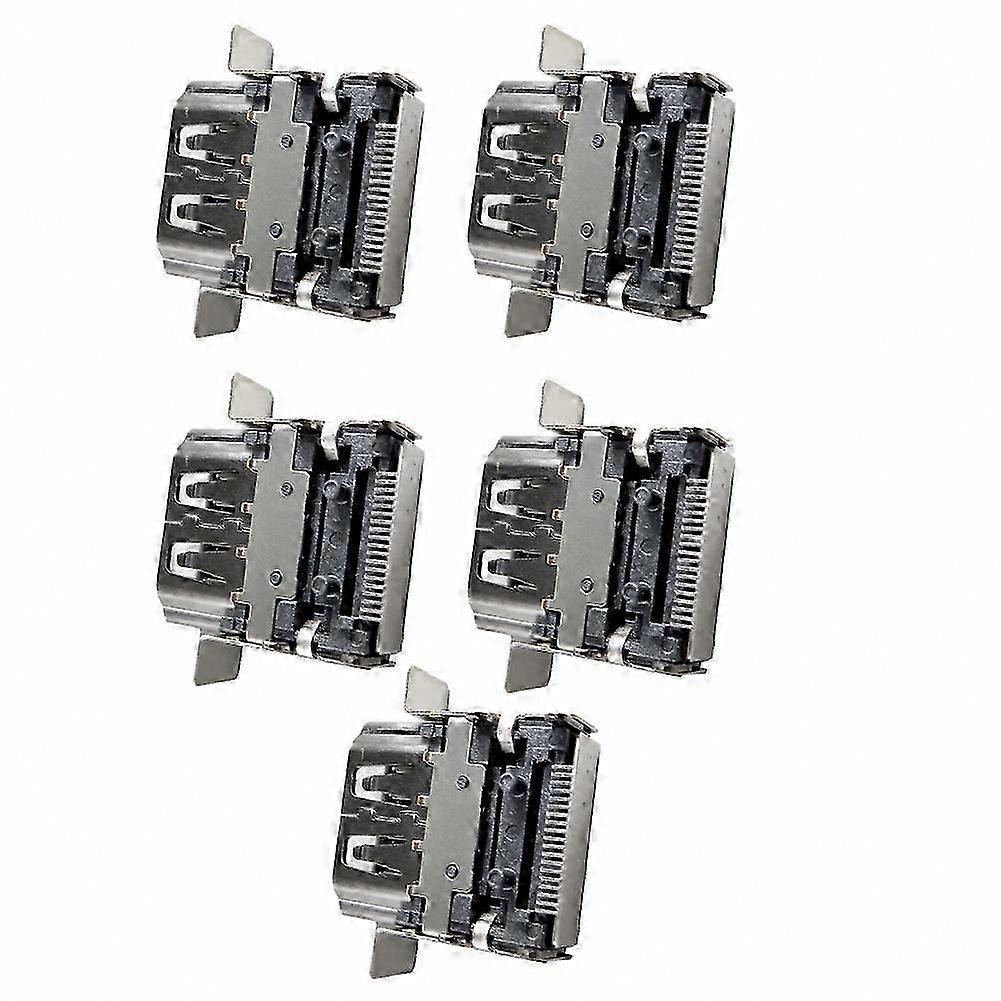 Console HDMI-Compatible Port Replacement Kit: 5 Pcs Socket Interface Connector Compatible with Series X Console