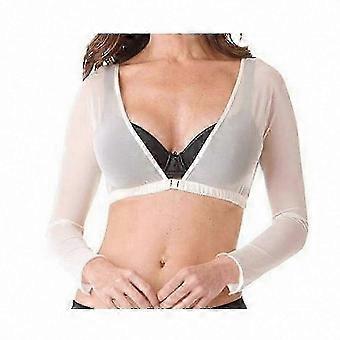 Plus Size Seamless Arm Shaper Short Cropped Mesh Cardigan Navel Length,xxxx