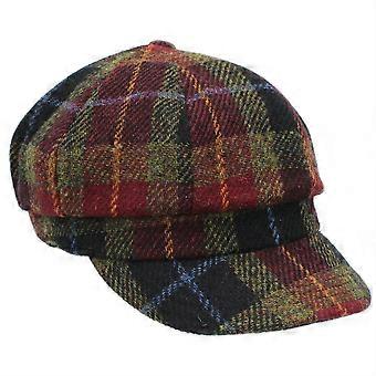 Rosalie Harris Tweed Baker Boy Cap ZH051 Berry