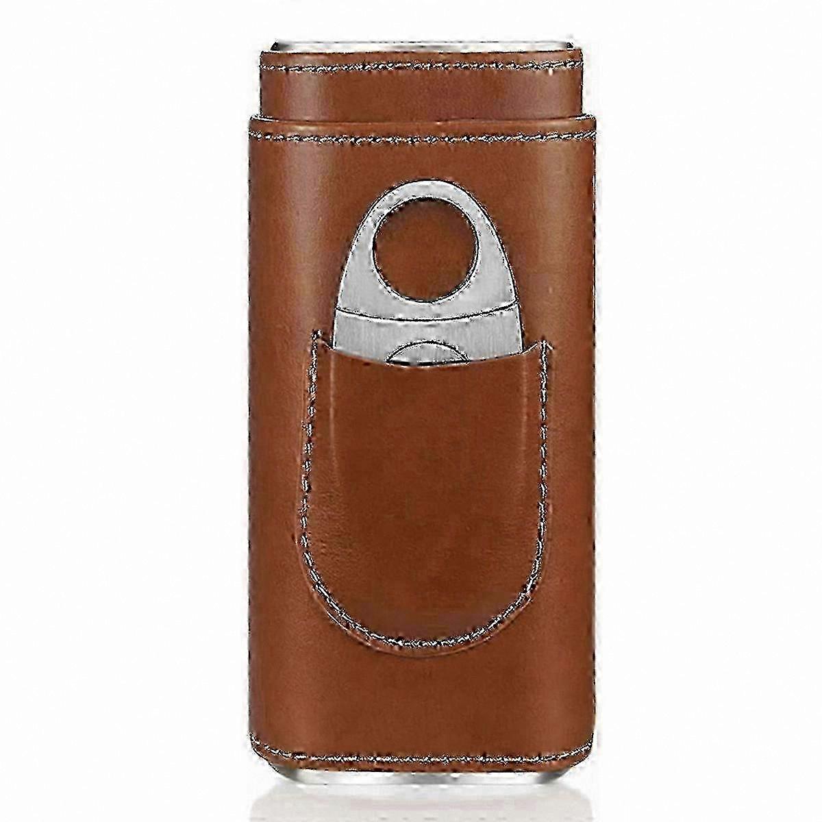 Cedar-Lined Leather Cigar Case