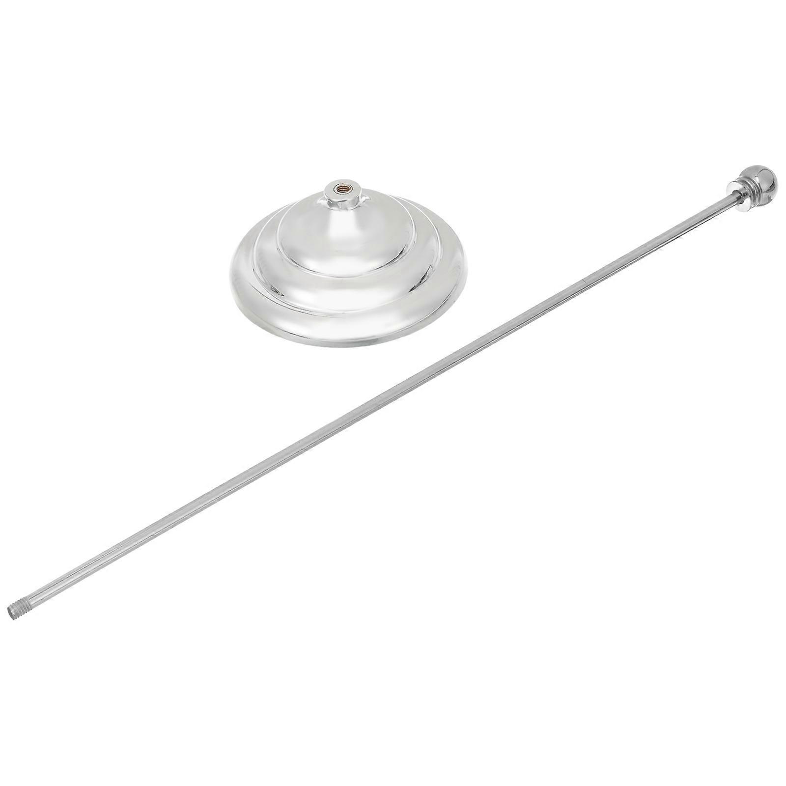 Silver Metal Desktop Flagpole for Durable Support 2Pcs Flagpole Stand