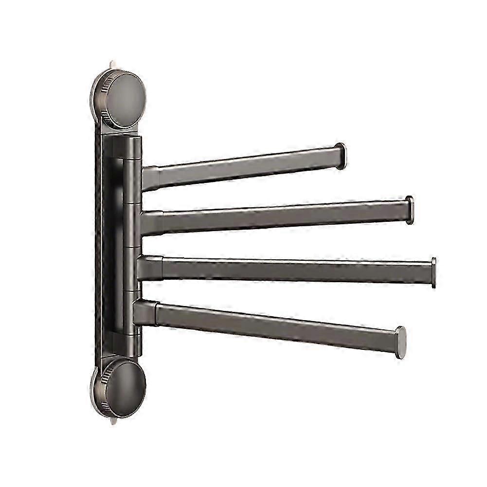 4-Bar Rotating Towel Rack Dark Grey