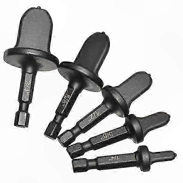 Manual Copper Pipe Flaring & Swaging Tool Drill Bits, 5-Piece Set