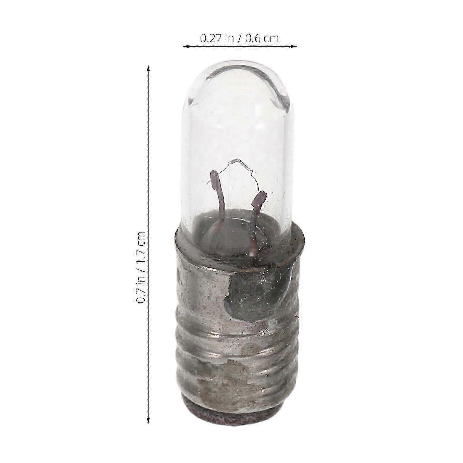 Tiny Mini Light Bulbs Screw Base 10Pcs for Microscope and DIY Physics Experiments