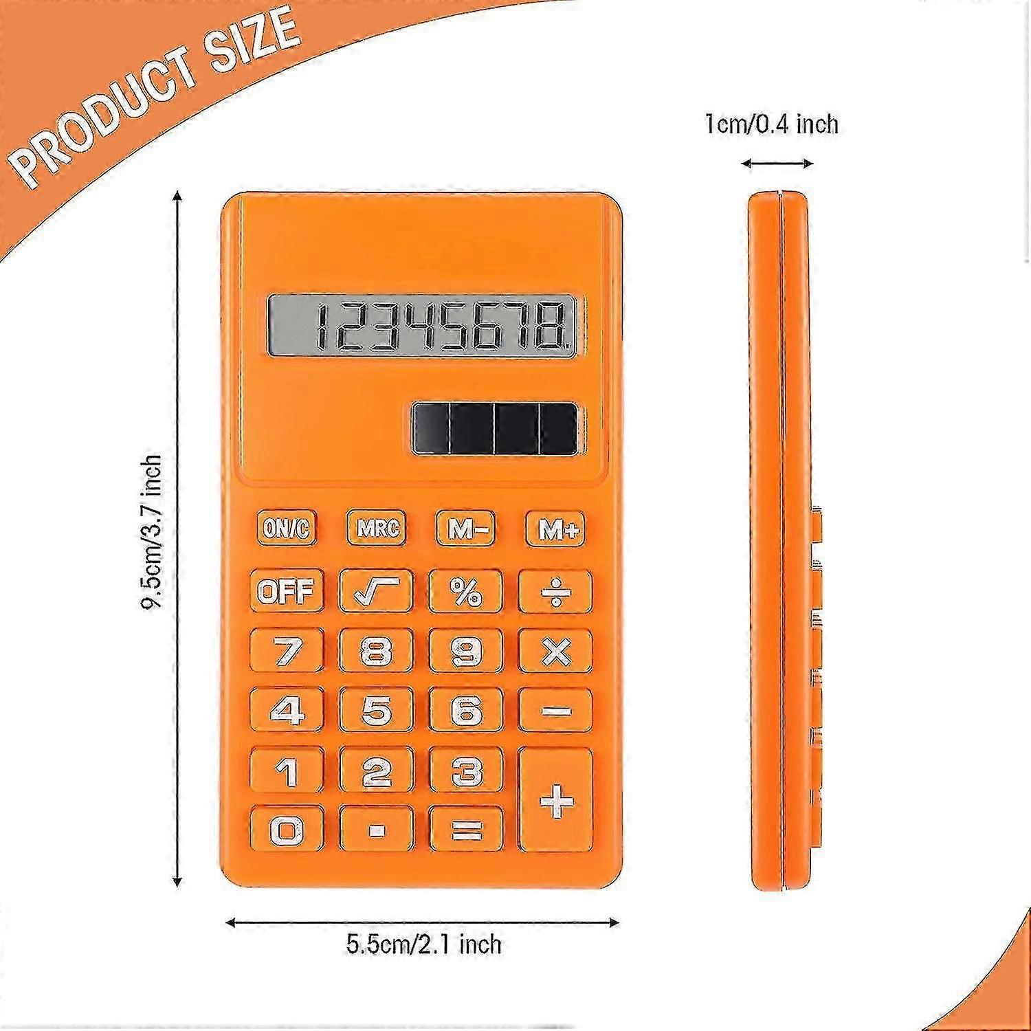 3pcs Mini Digital Desktop Calculator With 8-digit Lcd Display Standard Function Electronic