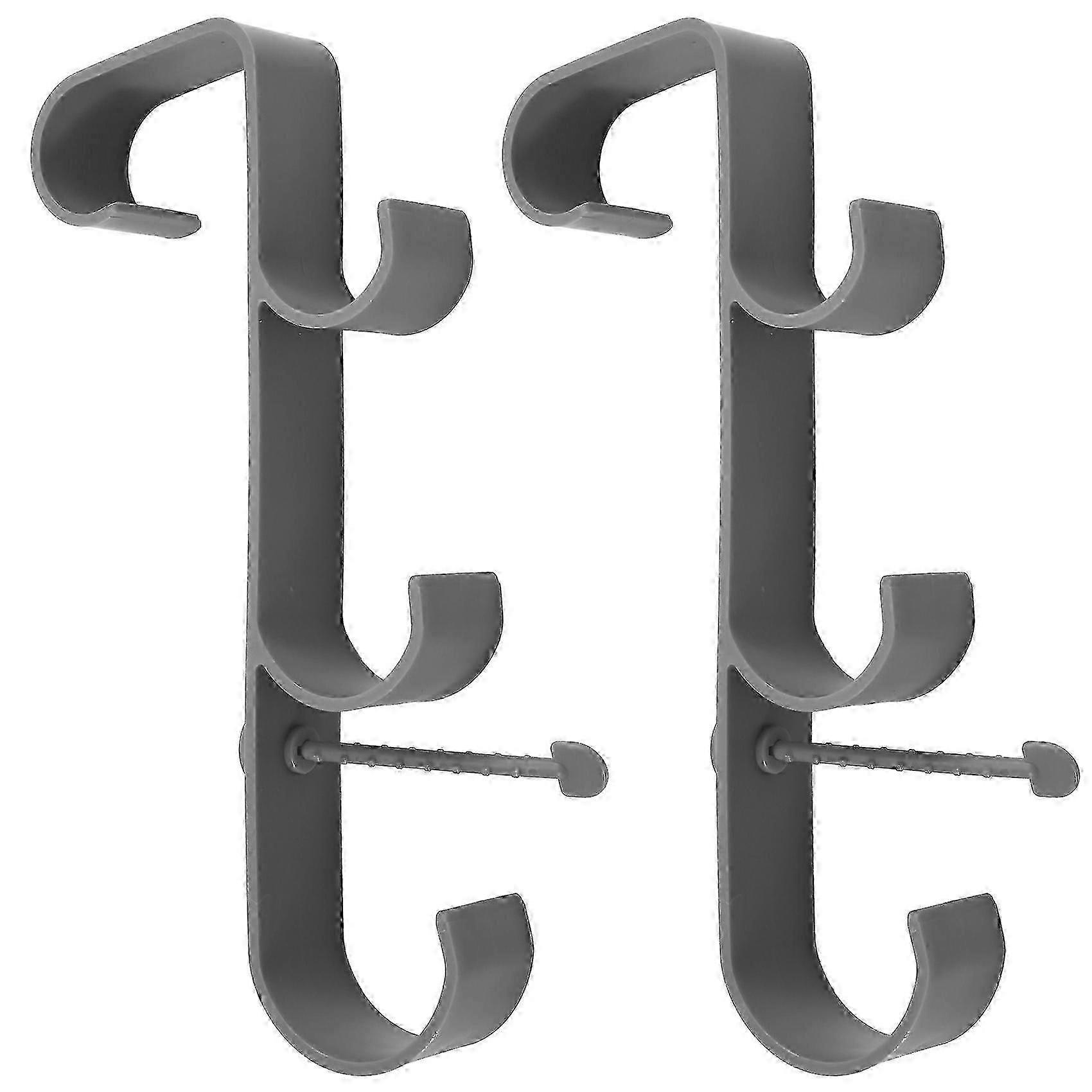 Adjustable Pool Leaf Skimmer Net Holder Ground Pools Pole Hanger Grey
