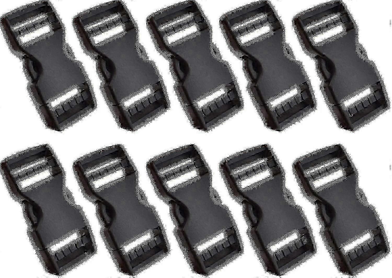 10pcs Adjustable Plastic Quick Release Buckles for Backpacks & Luggage No Sewing Needed