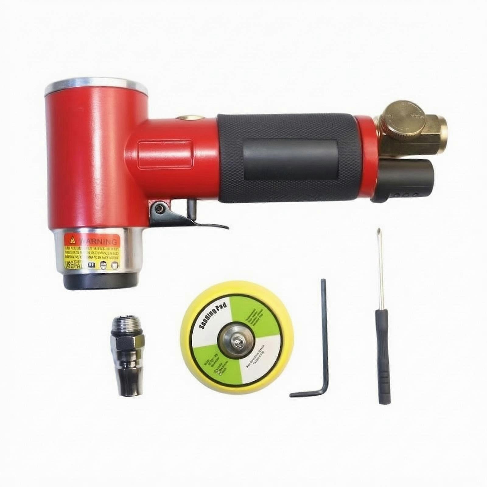 Surface Prep Tool Compact Sander Handheld Pneumatic Sander for Auto Finishing