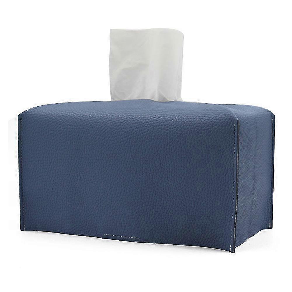 Durable Leather Tissue Box Organizer