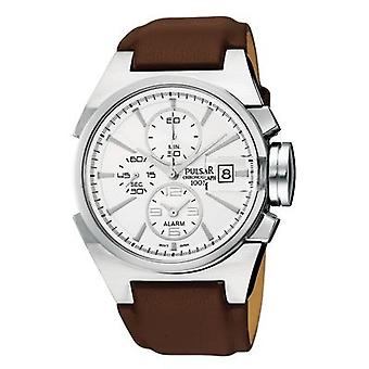 Pulsar bilbao Quartz Analog Man Watch with Cowhide Bracelet PF3635X