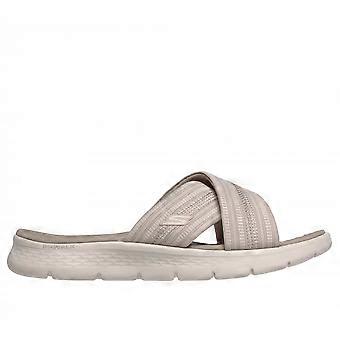 Women's Skechers GO WALK Flex Sandal - Impressed | 141420 DKTP | Dark Taupe