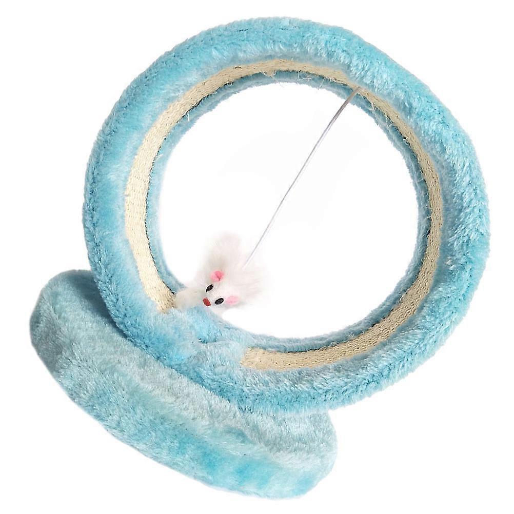 Cat Scratching Board Cat Climbing Frame with Hanging Mouse 1Set