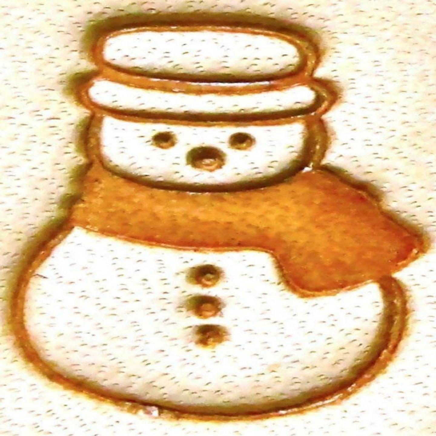 Craft Sha Leathercraft Tool 16x10mm E592 Christmas Snowman Leatherwork Stamp