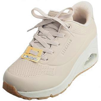 Stivali da moda Skechers Uno Wedge Hi Stride, color taupe, da donna.