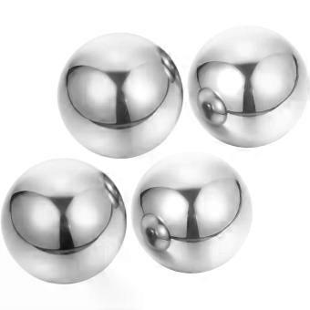 2 Pairs Small Hand Ball Baoding Ball Stainless Steel for Hand Massage Compact Portable Design Suitable for Dexterous Exercises Silver for On-the-go Re