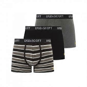Lyle & Scott Mens Ethan Logo Boxer Shorts (Pack of 3)