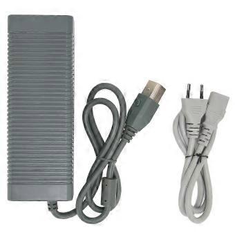 compatible with Xbox 360 Power Adapter Game Console Power Supply Charger with Power Cord 185265VEU - XN