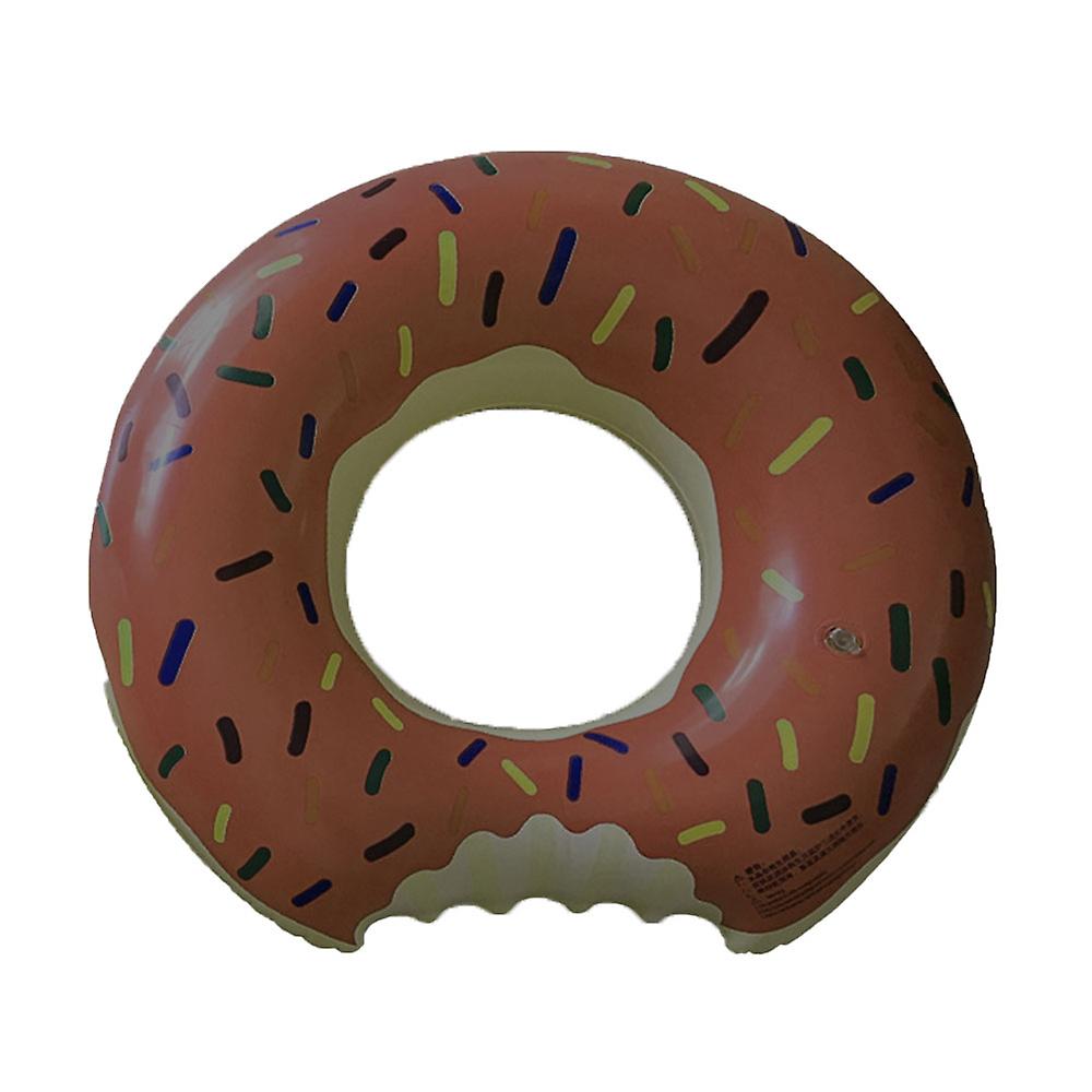 Donut pool float inflatable ring Donut pool ring Donut swimming ring for beach pool - brown