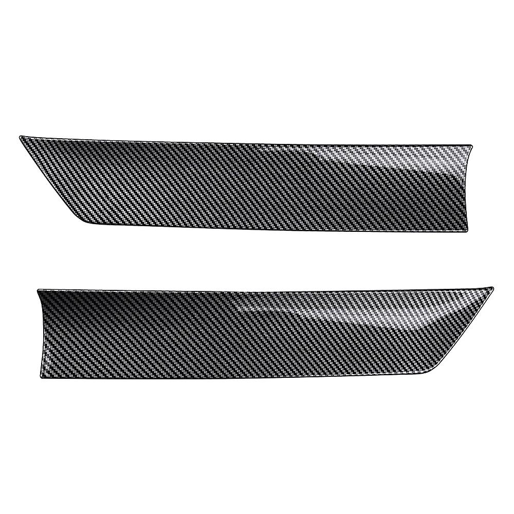 For -V Vezel 2021 2022 Exterior ABS Carbon Fiber Rear Door Trunk Strip Edge Moulding Trims Cover