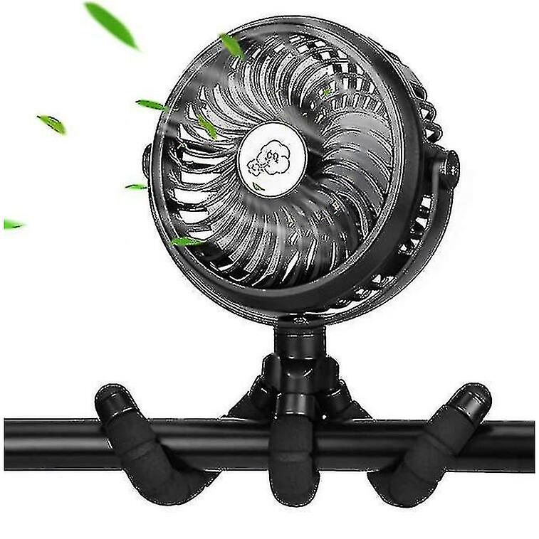 3 Speeds Stroller Rechargeable Portable Handheld Fan With Flexible Tripod Cool High Quality
