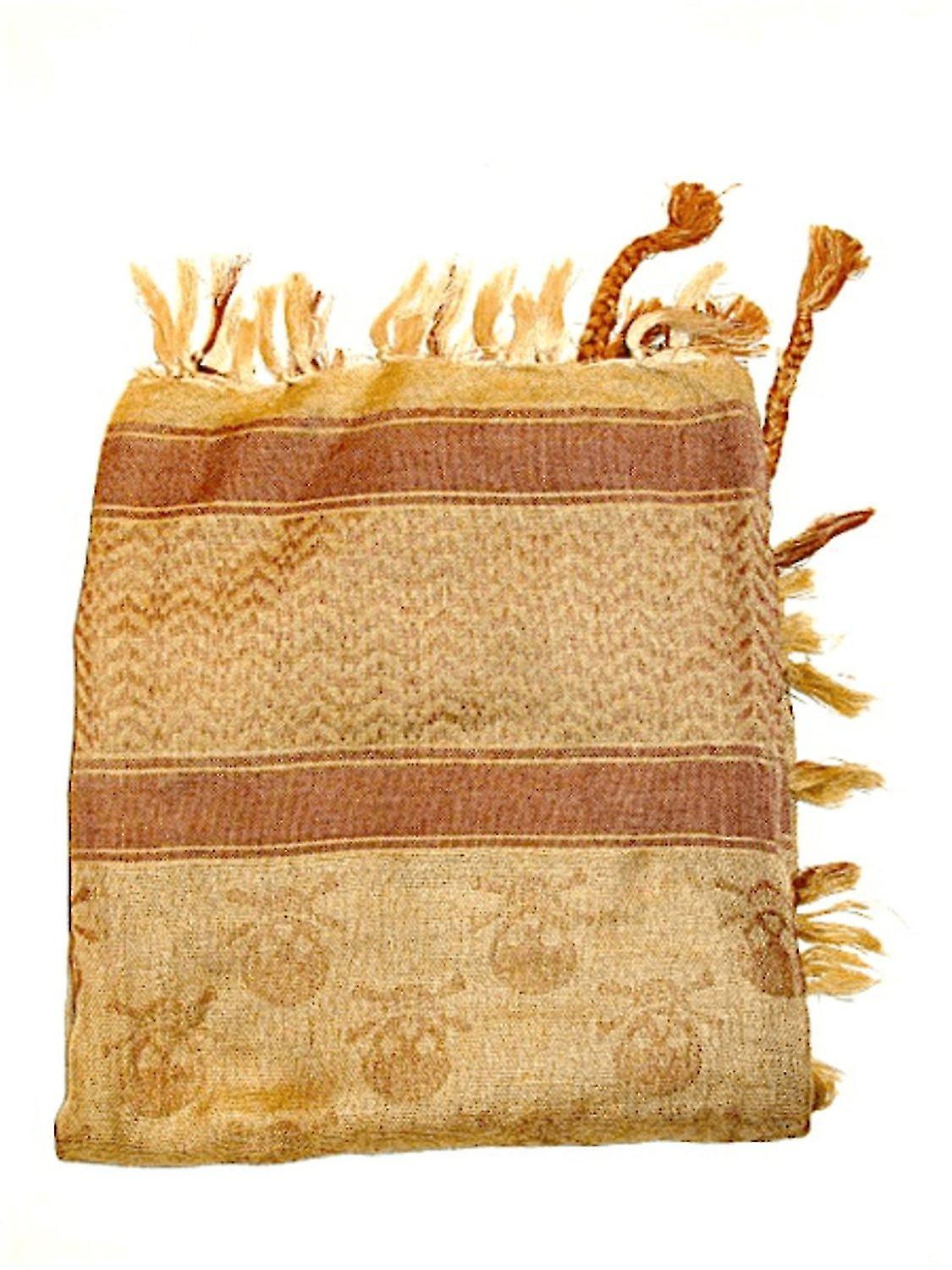 Mantón de Palestina - Calaveras Marrones - Bufanda