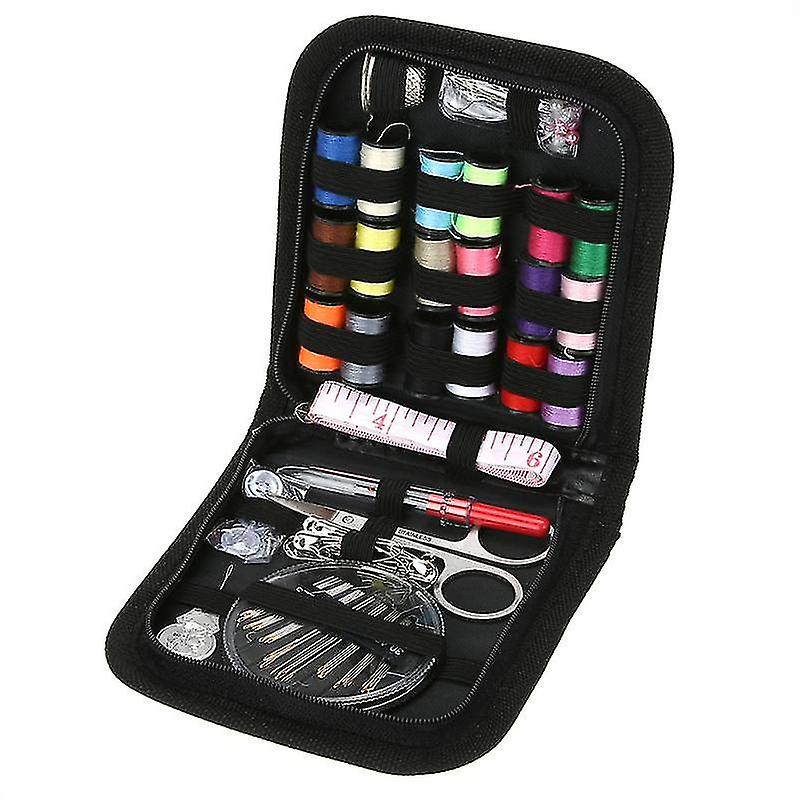 Multifunction Sewing Box, Tool Kit, Sewing Thread Needles, Fabric Buttons, Craft Scissors, Travel Sewing Kit