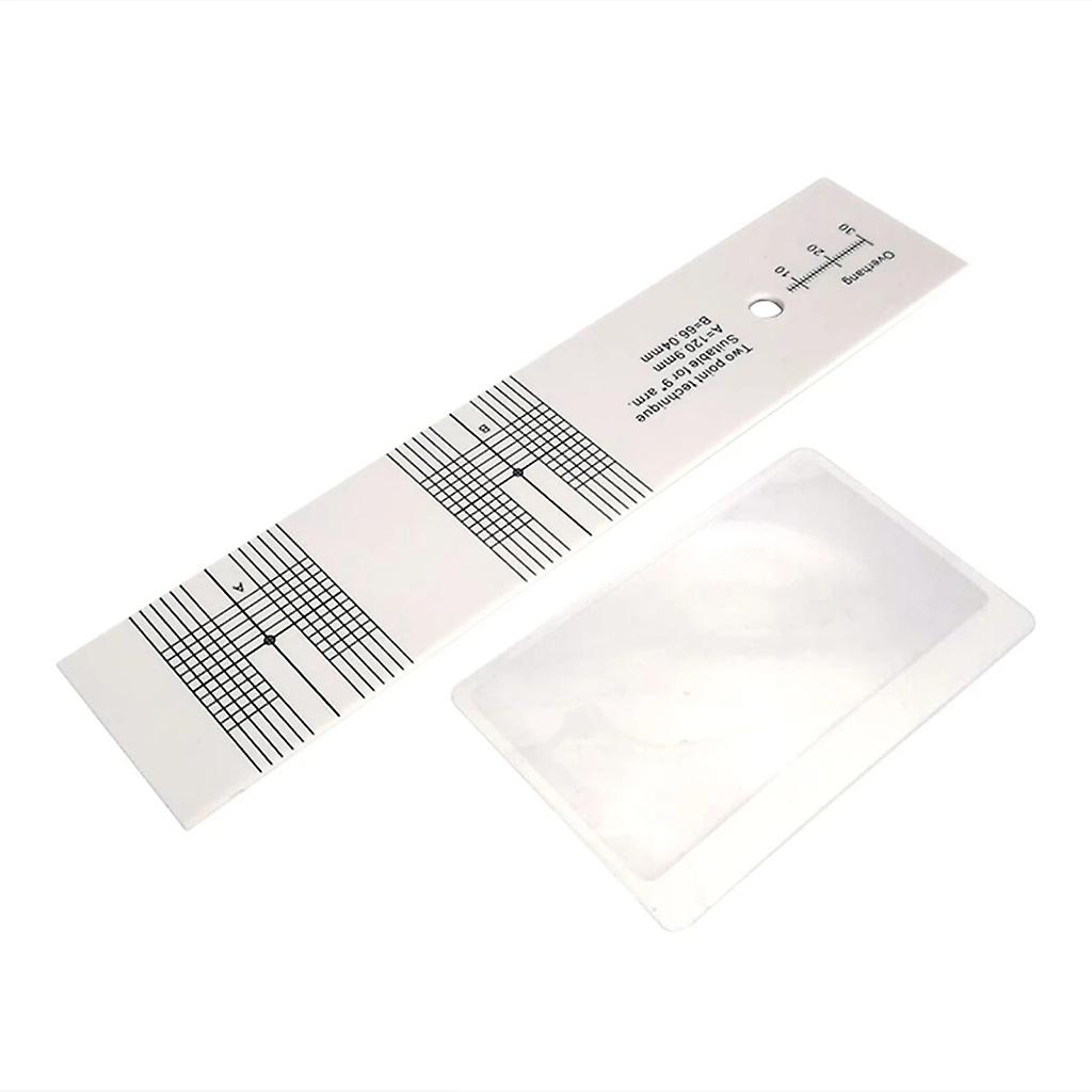 レコードLPビニールターンテーブル蓄音機フォノカートリッジスタイラスアライメントゲージ