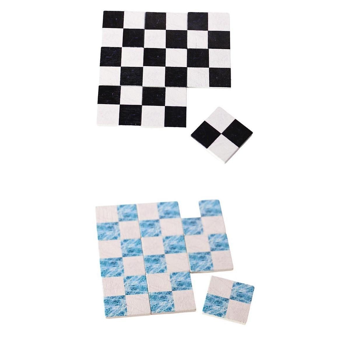 Simulation 1/12 Scale Doll House Floor Sticker Doll Tiny Decoration