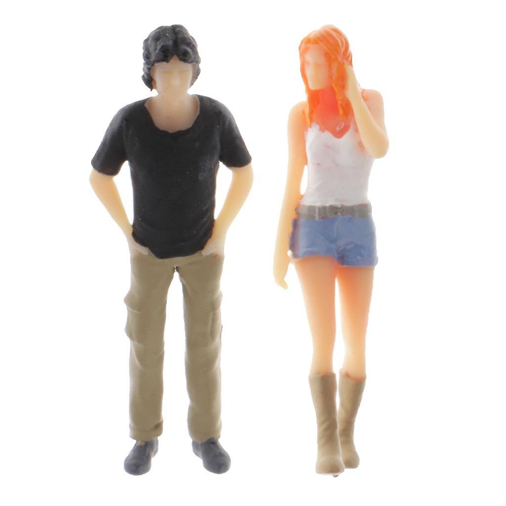 1:64 Tiny Figures Diorama Miniature Scene Tiny People Layout S Scale 2pcs