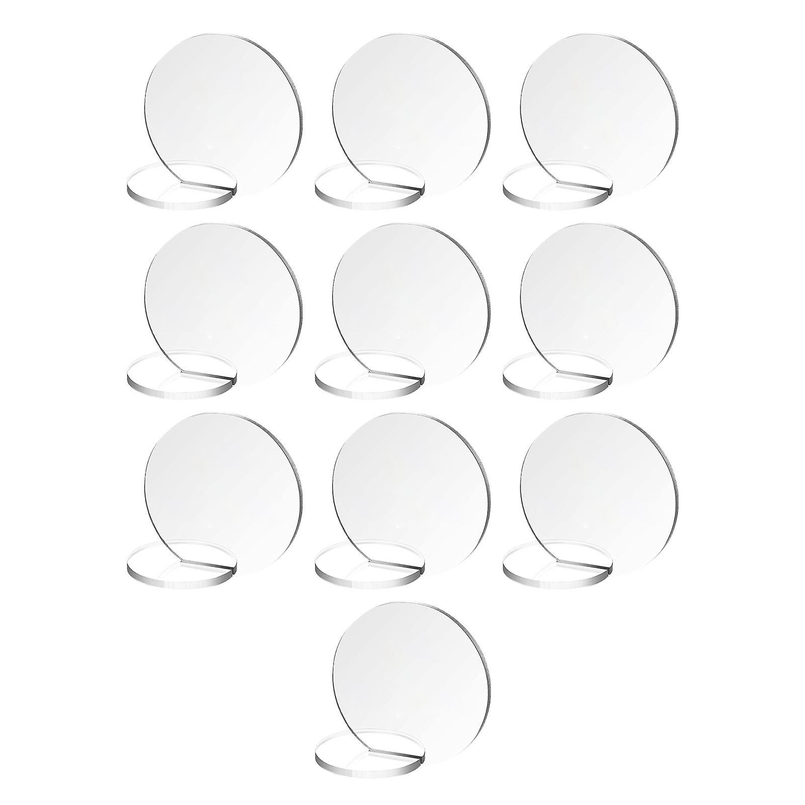 10Pcs DIY Table Numbers Guest Name Tag for Dinner Party Table Centerpiece Clear
