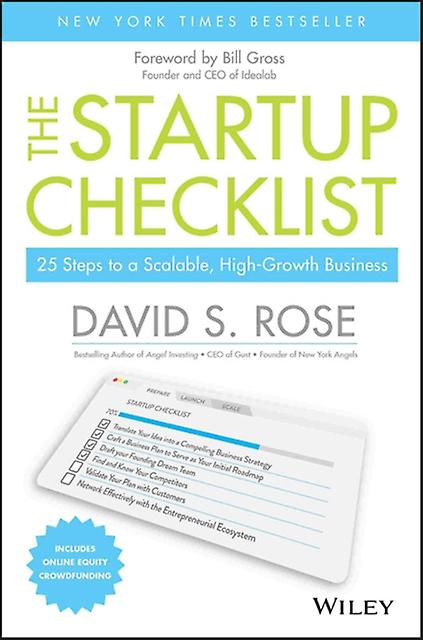 The Startup Checklist by David S. Rose Paperback Book