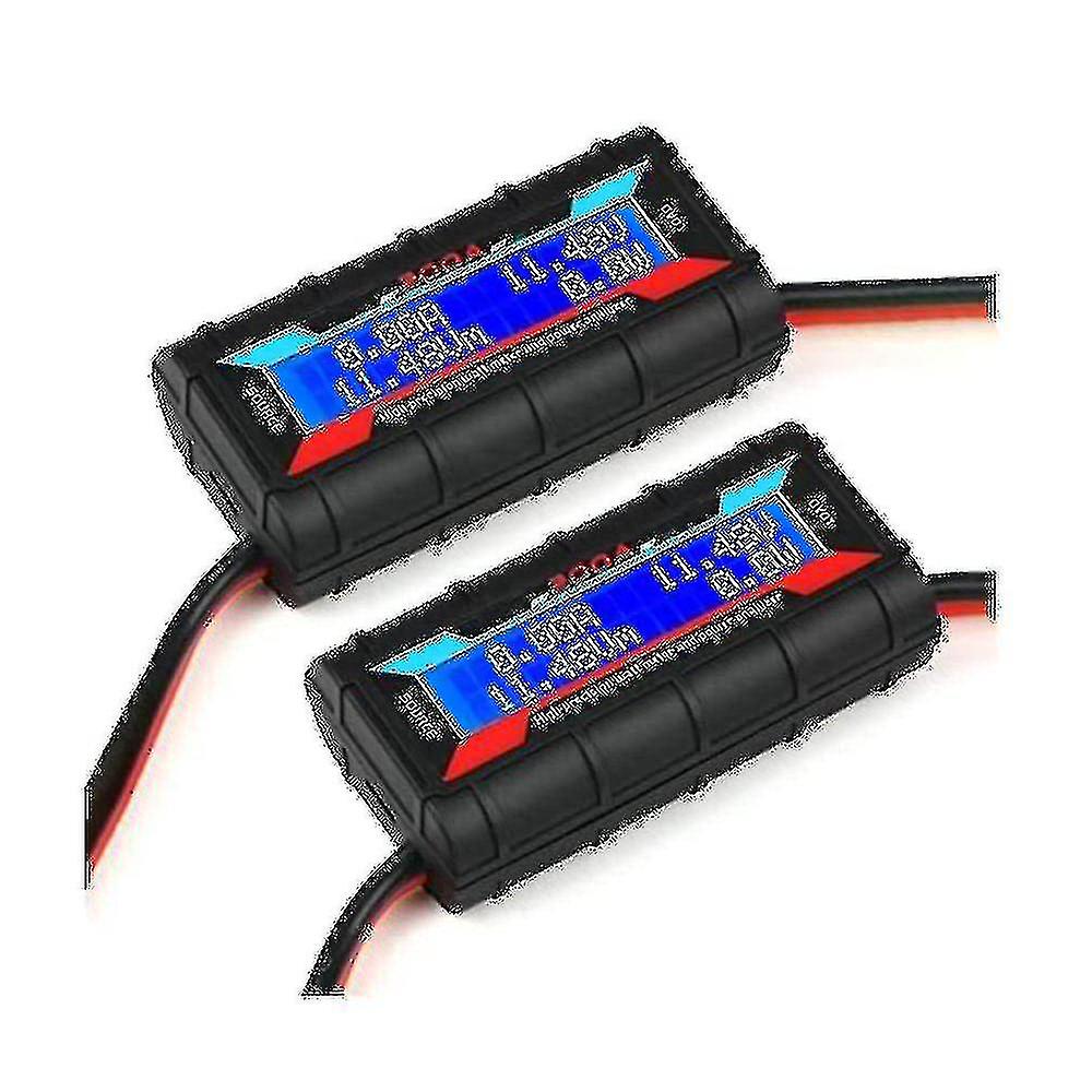 2 Pcs 200a Power Analyzer Watt Meter Battery Consumption Performance Monitor With Lcd Backlight For