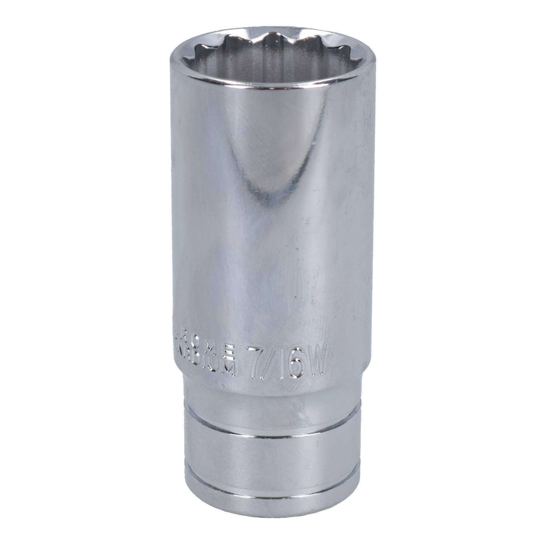 7/16 WW BSW BSF 3/8in Drive Double Deep Whitworth 12 Sided Bi-Hex Sockets