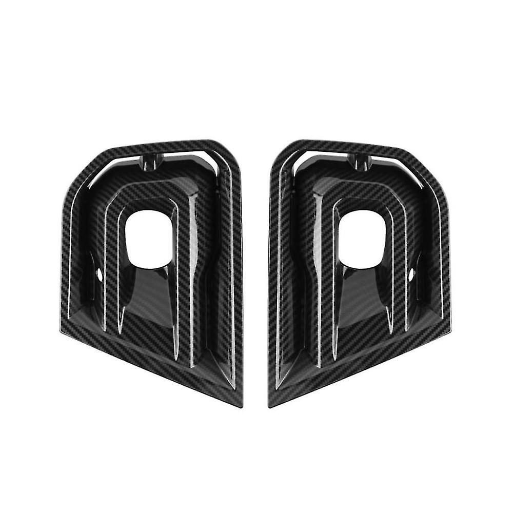 Car Carbon Fiber Pattern Front Bumper Fog Lamp Light Cover Trim Front Fog Lamp Frame For 2023+