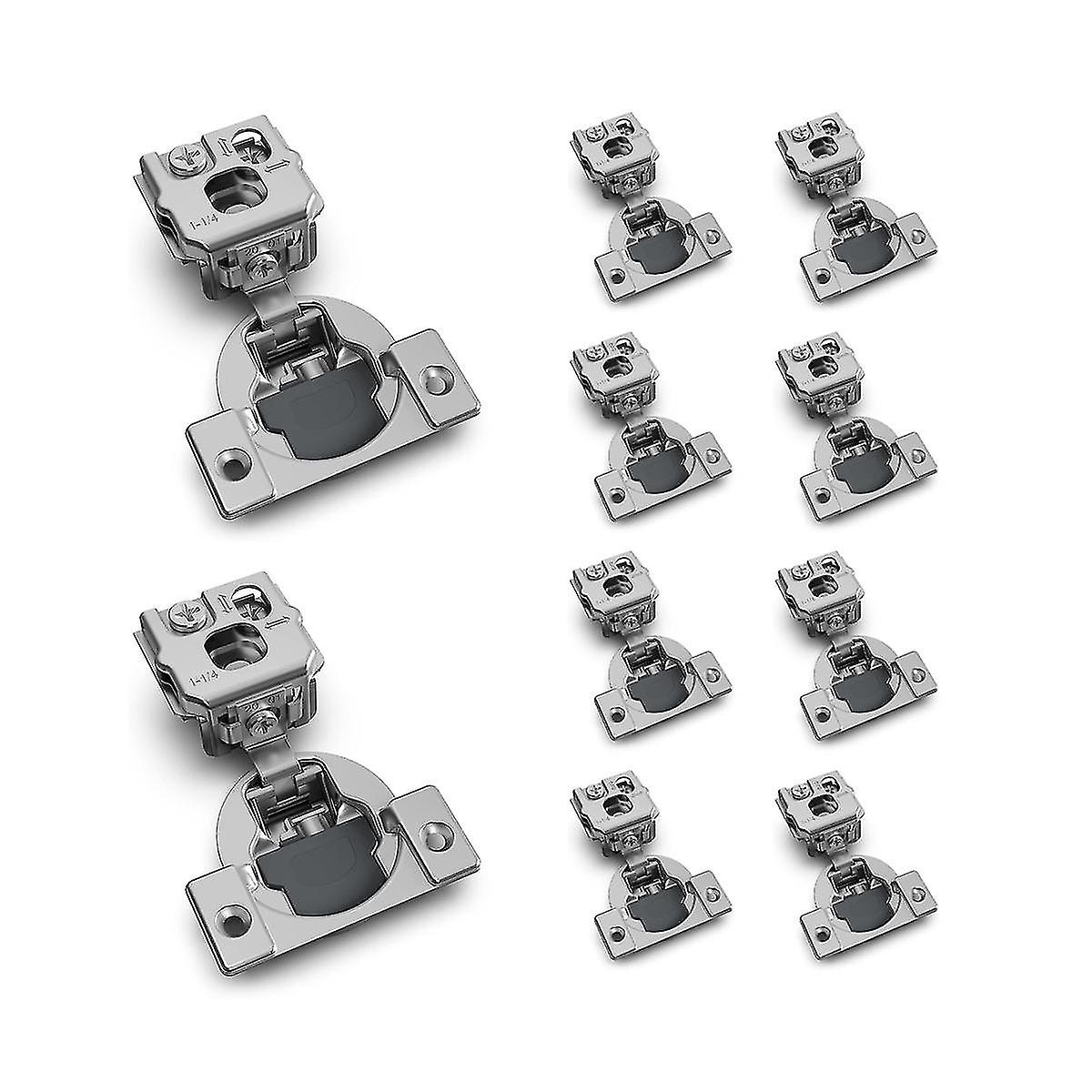 1-1/4inch Overlay Soft Close Concealed Hinges For Face Frame Door Control Closing Speed Self Close