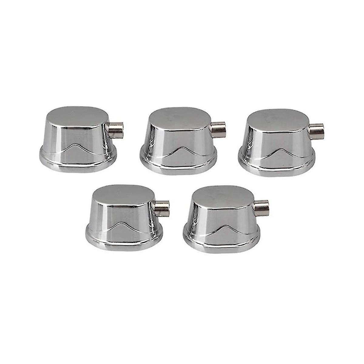 5pcs Silver Alloy Drum Kit Rectangular Hook Lug Single End Drum Percuss Accessory