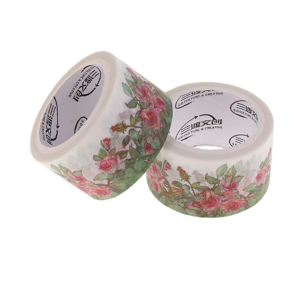 Set of 2 Rolls Washi Paper Tape adhesive paper stickers A