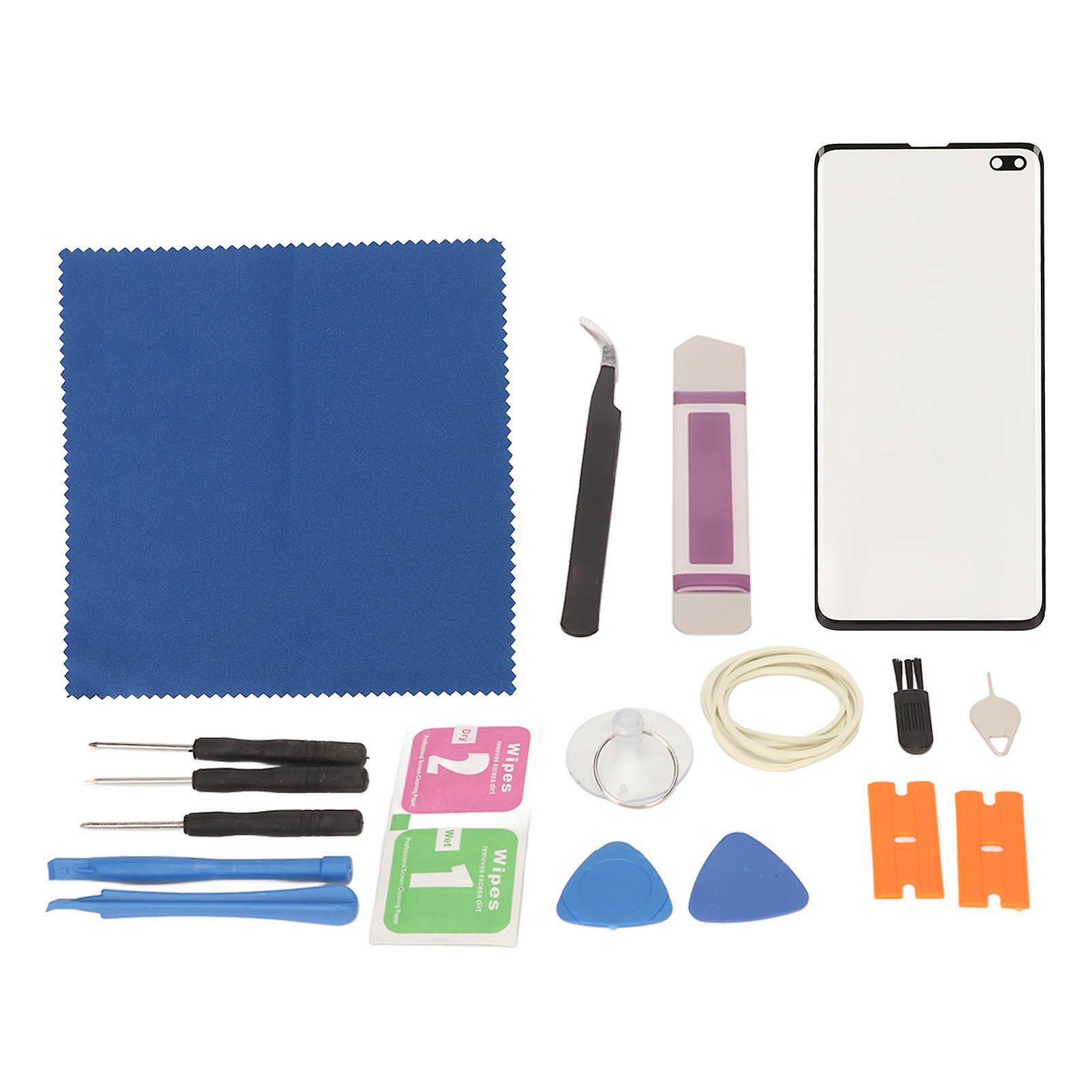 Galaxy S10+ Plus G975 Front Screen Glass Replacement with Professional Tool Kit