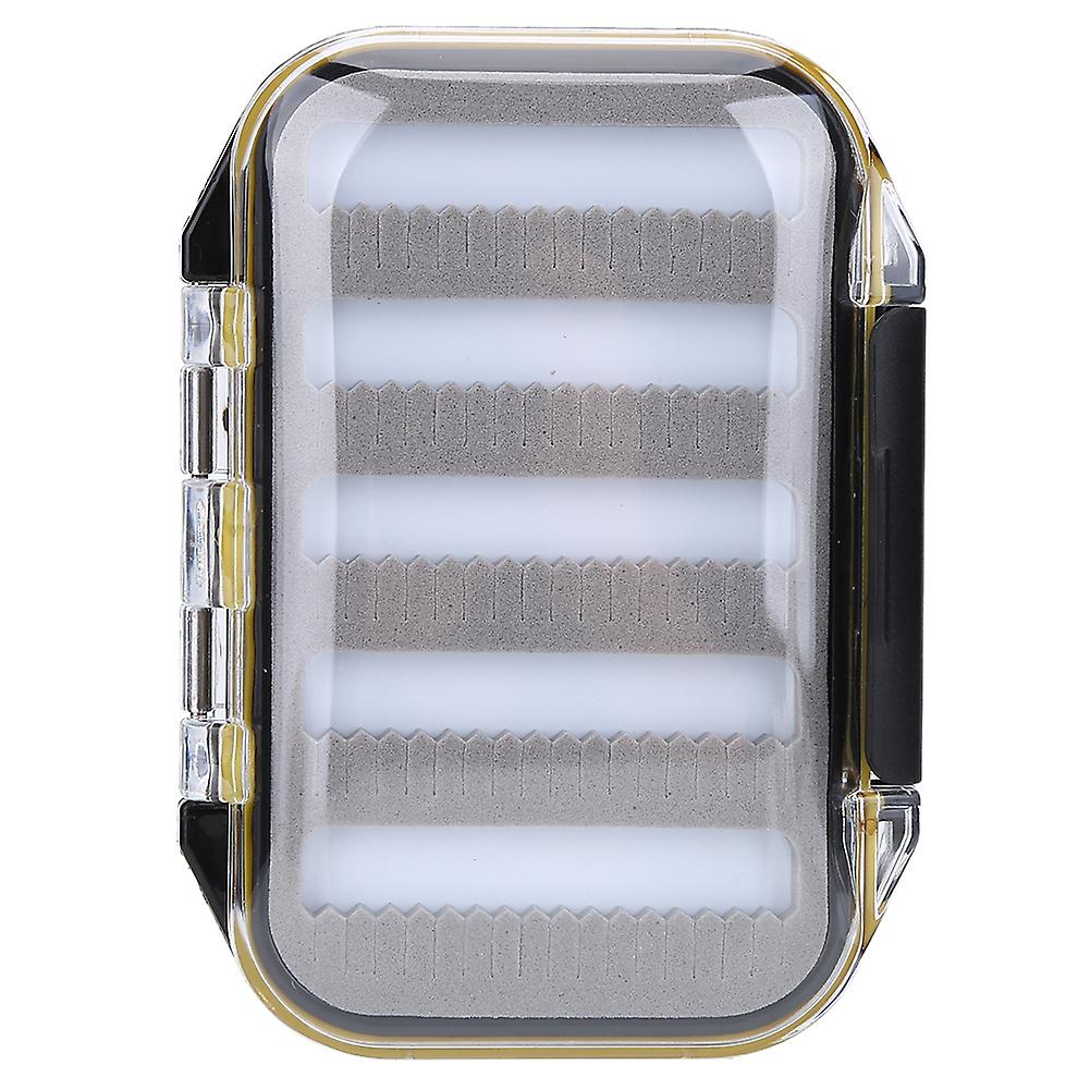Double Side Plastic Fly Fishing Baits Box Foam Padded Lures Holder Case Accessory