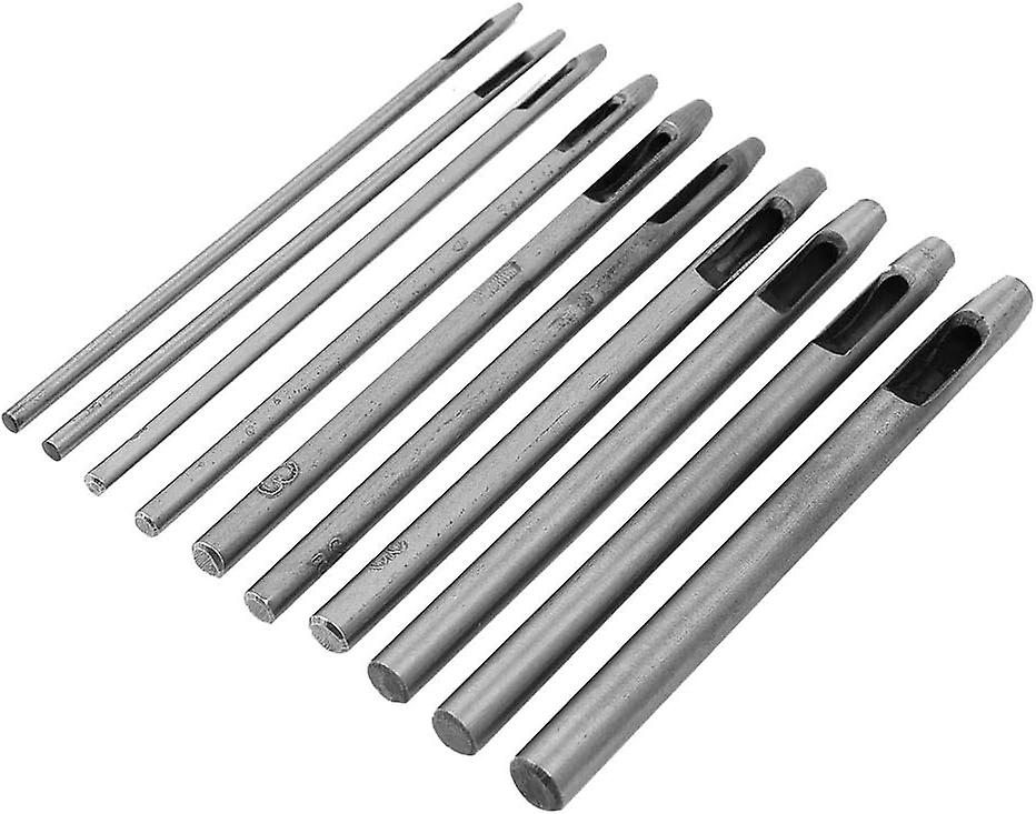Punch Tool 10Pcs High Hardness Good Toughness Punch Tool Flower Petal-Shaped DIY Hand Puncher For Le